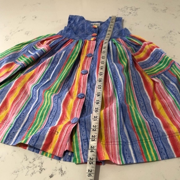 PJ Lindberg maxi sleeveless button front girls colorful summer dress size:4T - Picture 11 of 15